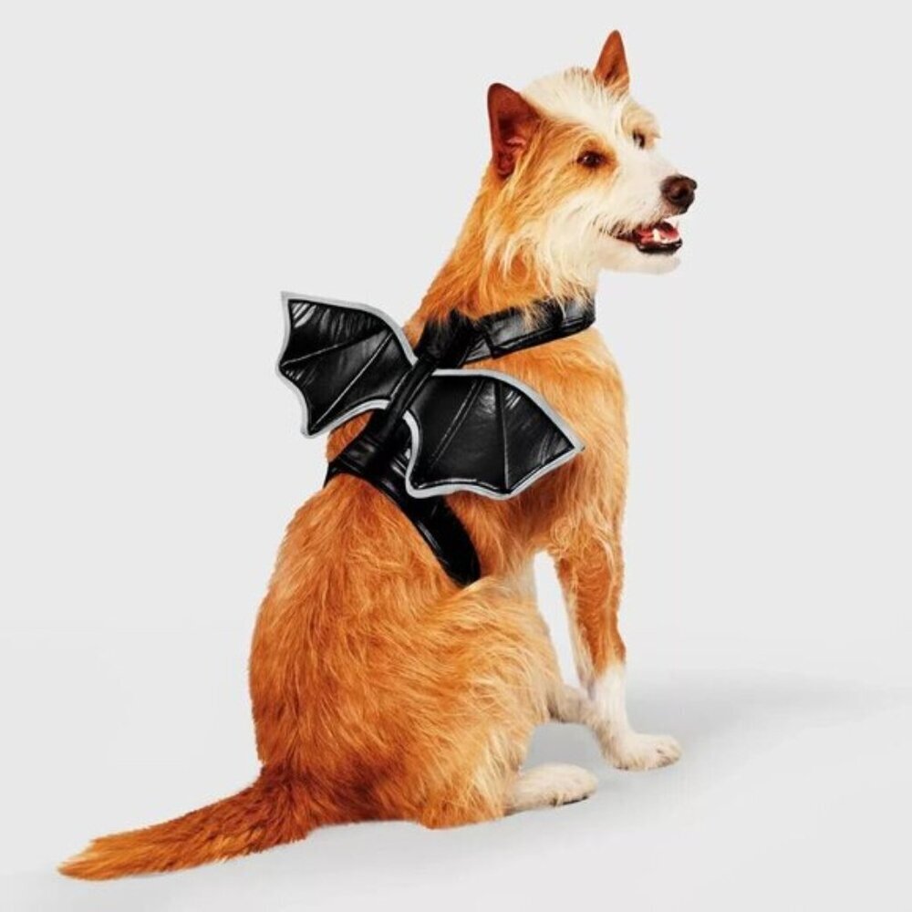 NEW Reflective Bat Wings Halloween Costume Accessory Hyde & Eek Dog Large/XL